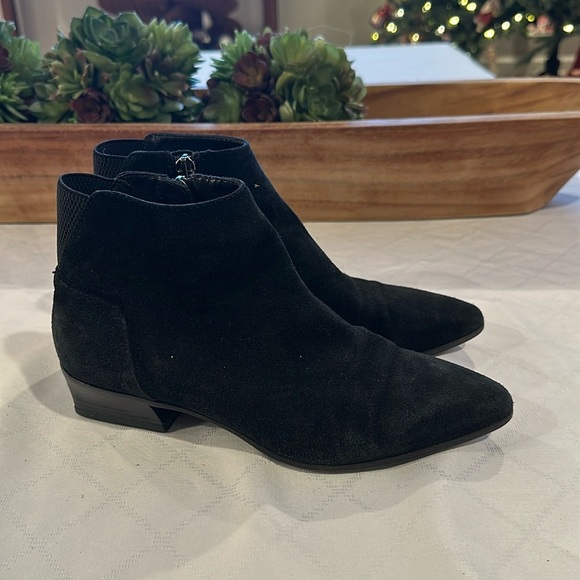 Aquatalia Weatherproof waterproof Suede Ankle Boots‎ booties black size 6 - Picture 1 of 11